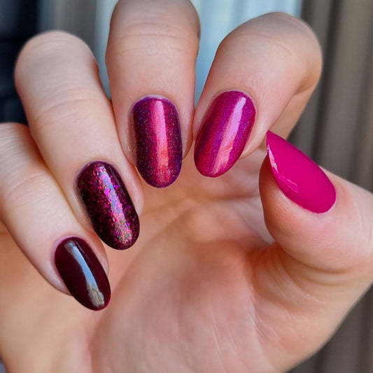 Burgundy Comparison - Cosmic Polish