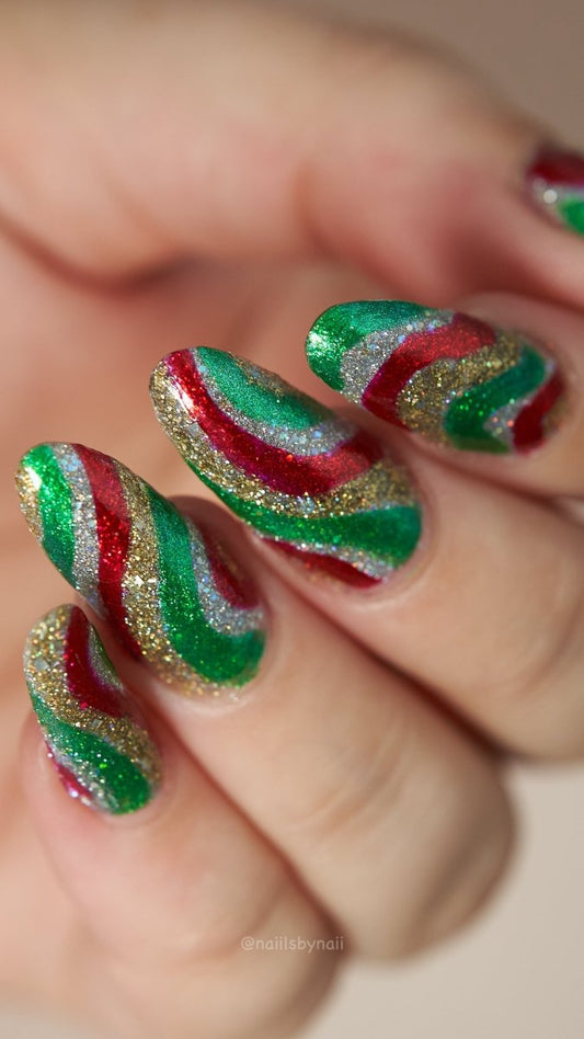 Deck Your Nails: Nail Art Inspiration using the Holiday Collection 2023 - Cosmic Polish Australia