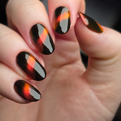 Fire Agate nail polish by Cosmic Polish