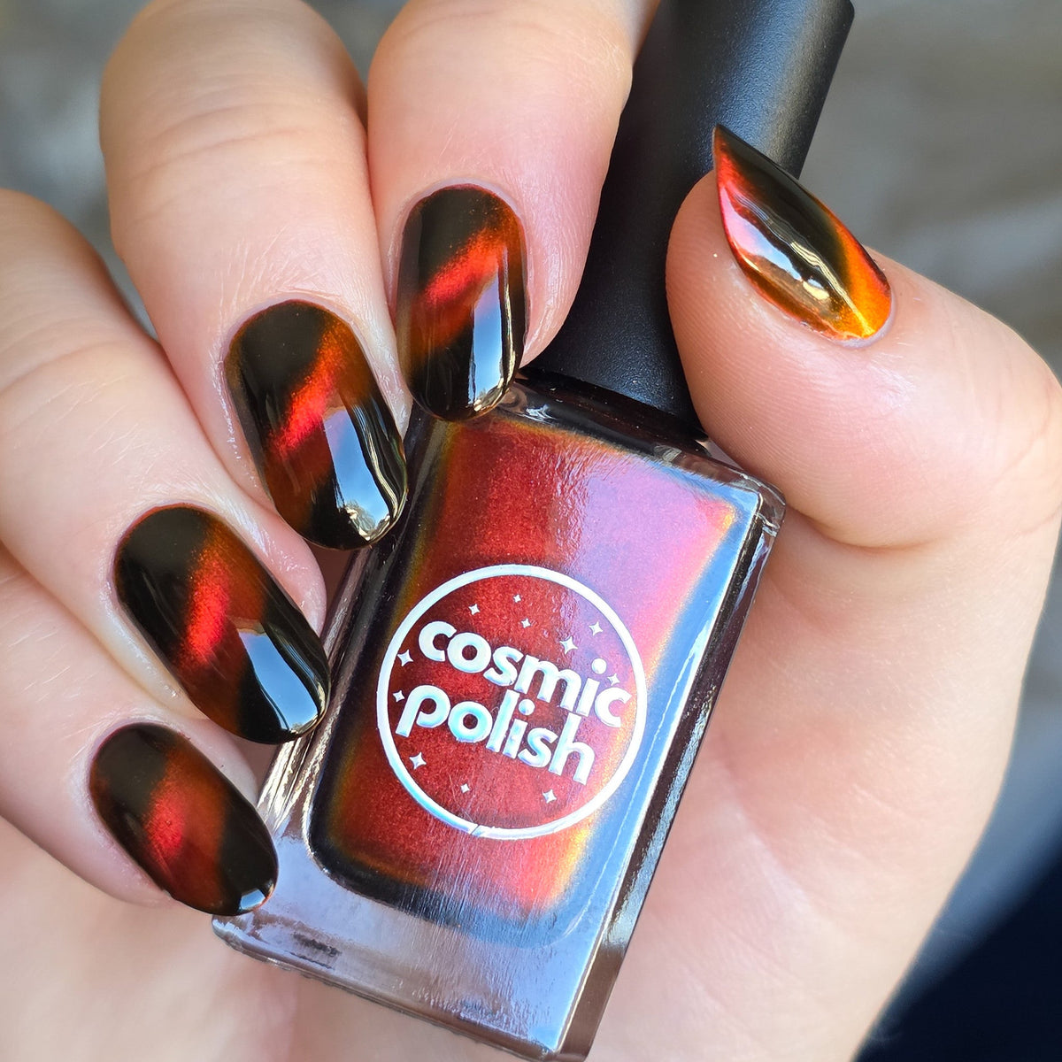 Fire Agate nail polish by Cosmic Polish