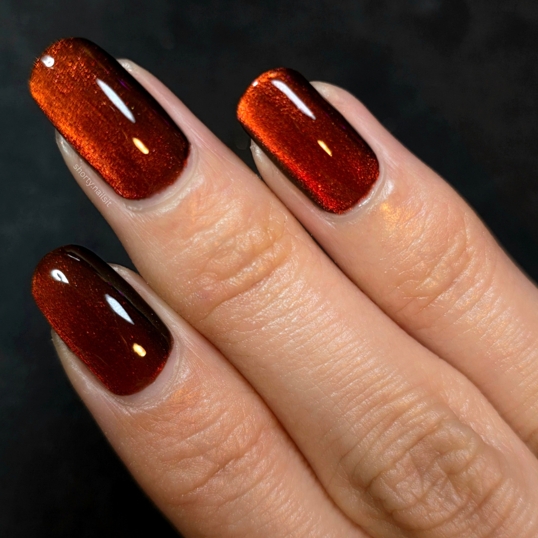 Fire Agate nail polish by Cosmic Polish