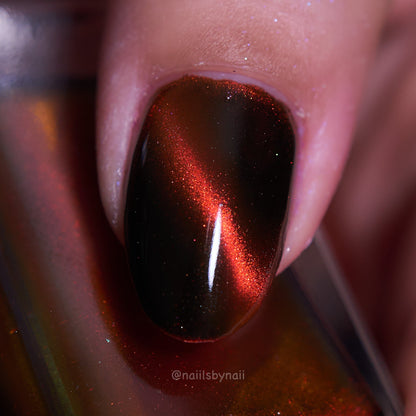 Fire Agate nail polish by Cosmic Polish