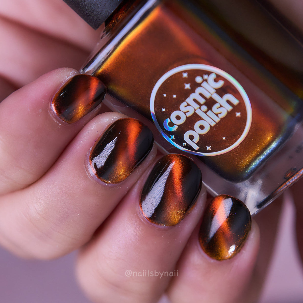 Fire Agate nail polish by Cosmic Polish