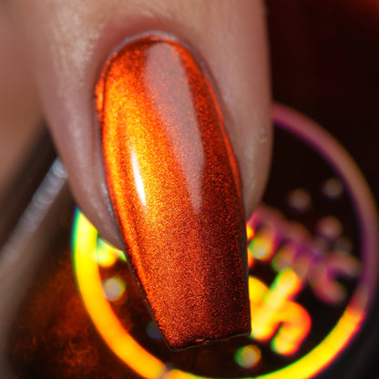 Fire Agate nail polish by Cosmic Polish