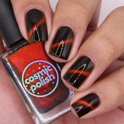 Fire Agate nail polish by Cosmic Polish