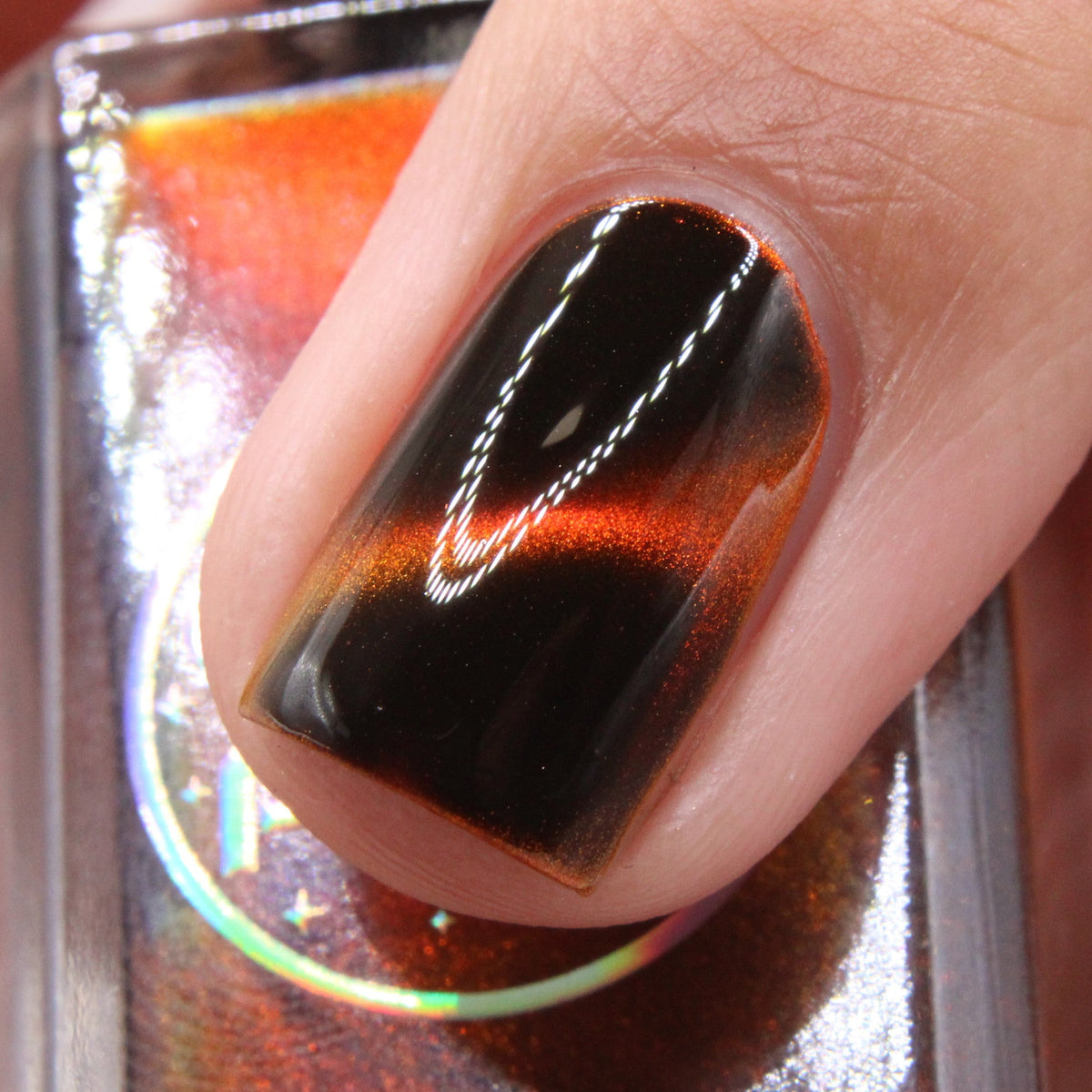 Fire Agate nail polish by Cosmic Polish