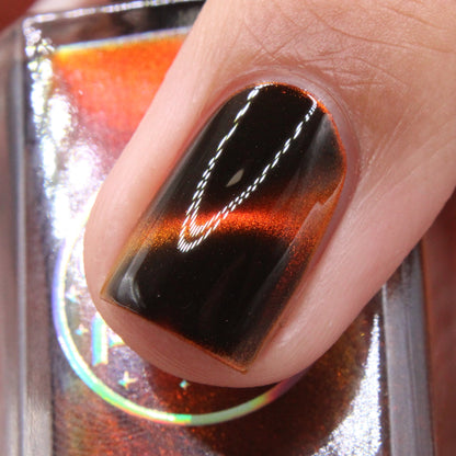 Fire Agate nail polish by Cosmic Polish