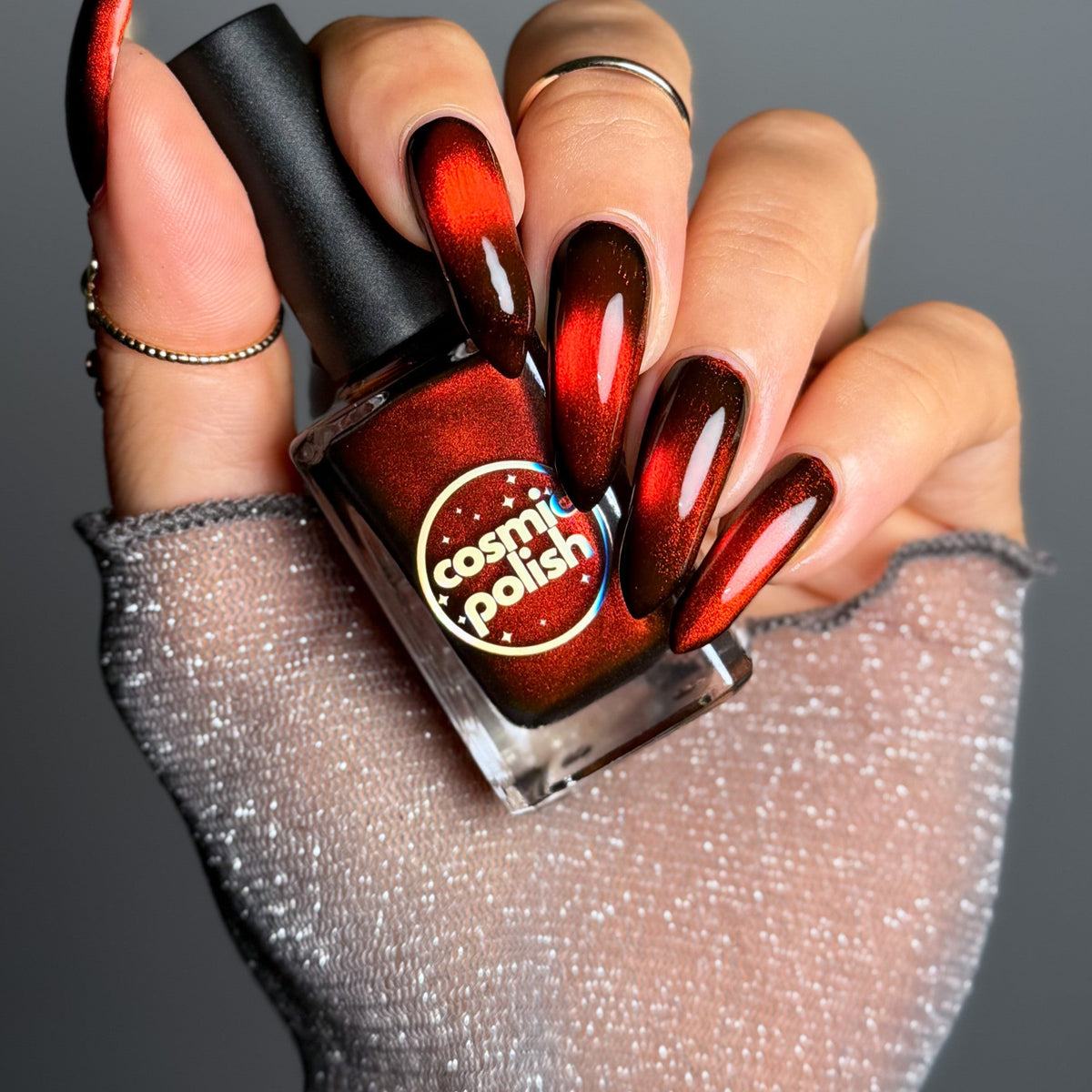 Fire Agate nail polish by Cosmic Polish