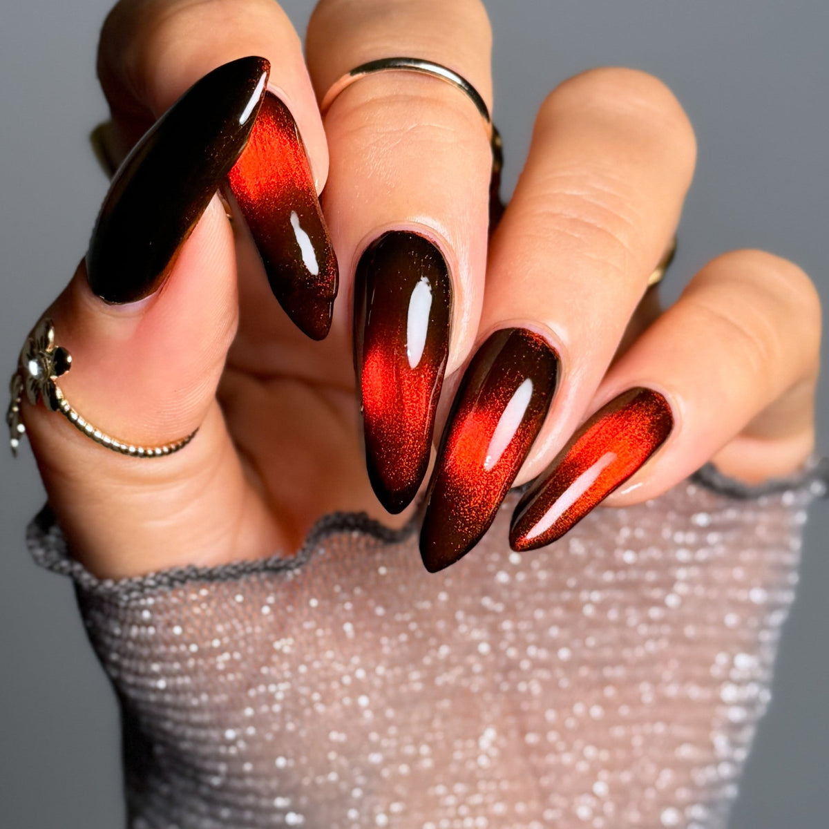 Fire Agate nail polish by Cosmic Polish