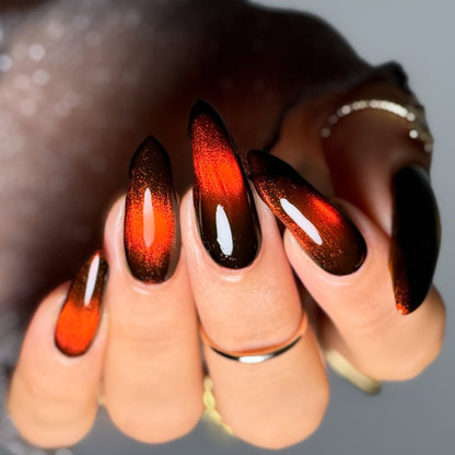Fire Agate nail polish by Cosmic Polish