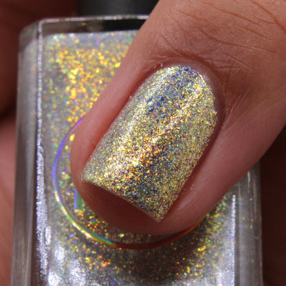 Gold Rush nail polish by Cosmic Polish