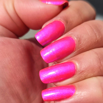 Neon Heart nail polish by Cosmic Polish