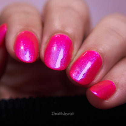 Neon Heart nail polish by Cosmic Polish