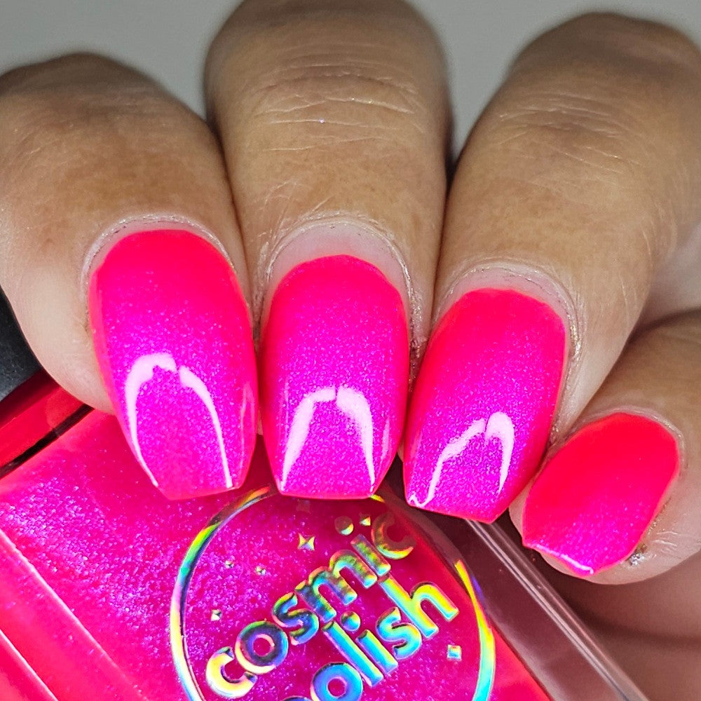 Neon Heart nail polish by Cosmic Polish