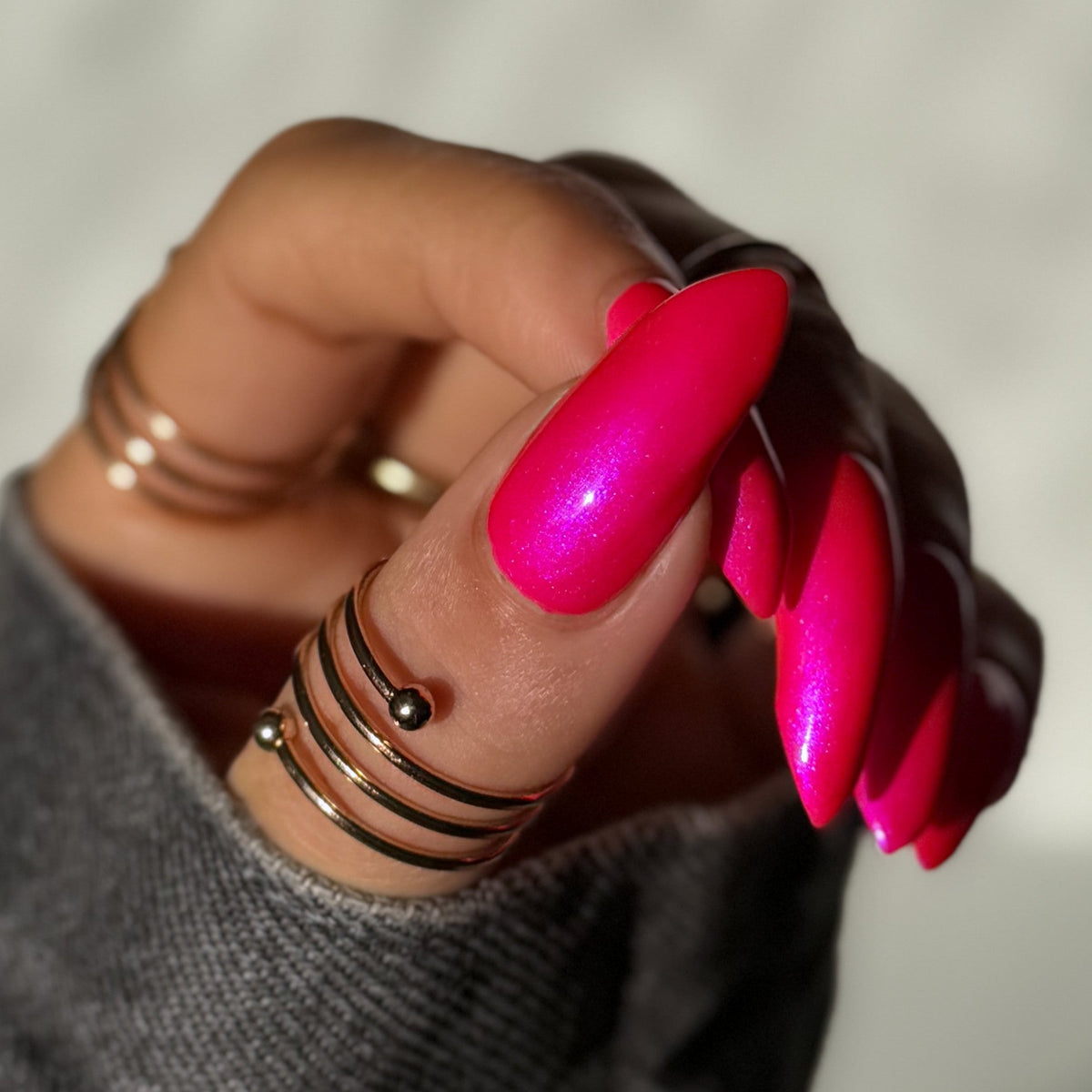 Neon Heart nail polish by Cosmic Polish