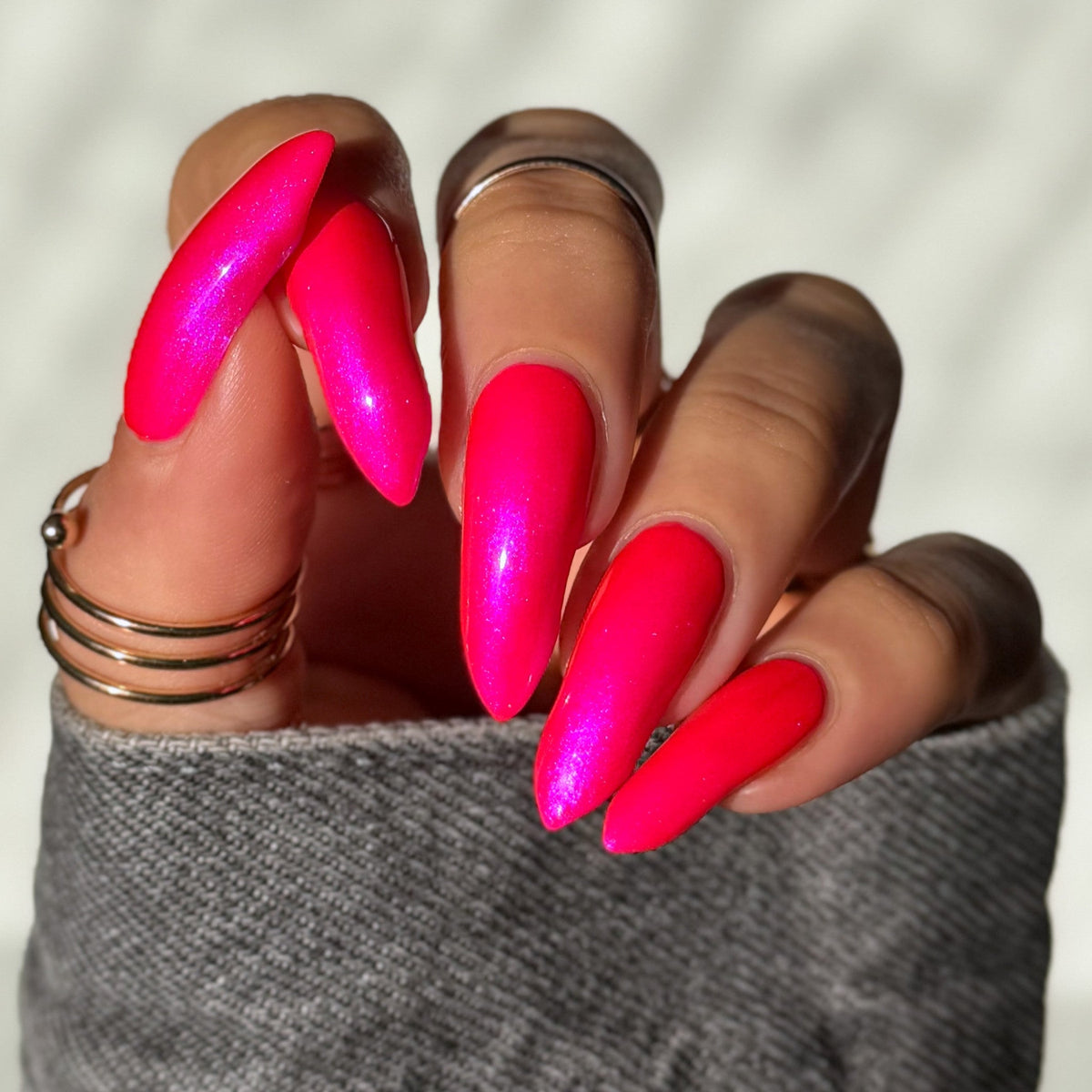 Neon Heart nail polish by Cosmic Polish