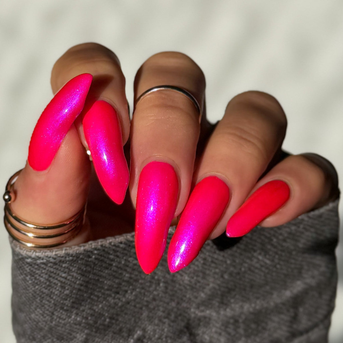 Neon Heart nail polish by Cosmic Polish