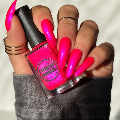 Neon Heart nail polish by Cosmic Polish