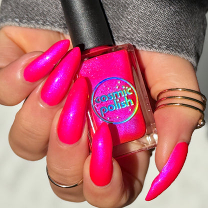 Neon Heart nail polish by Cosmic Polish