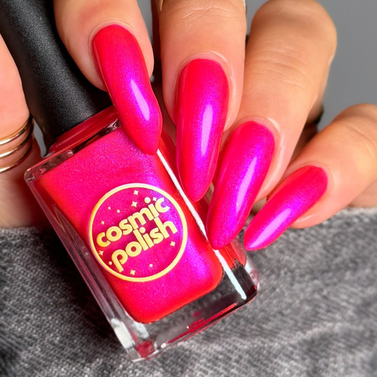 Neon Heart nail polish by Cosmic Polish