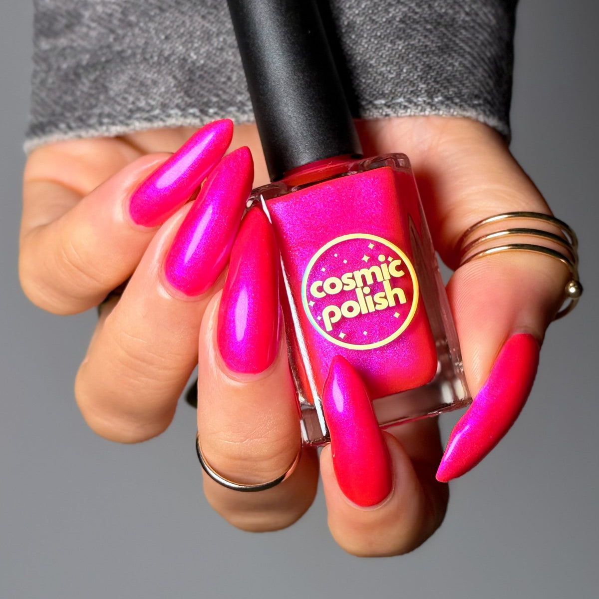 Neon Heart nail polish by Cosmic Polish