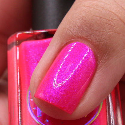Neon Heart nail polish by Cosmic Polish