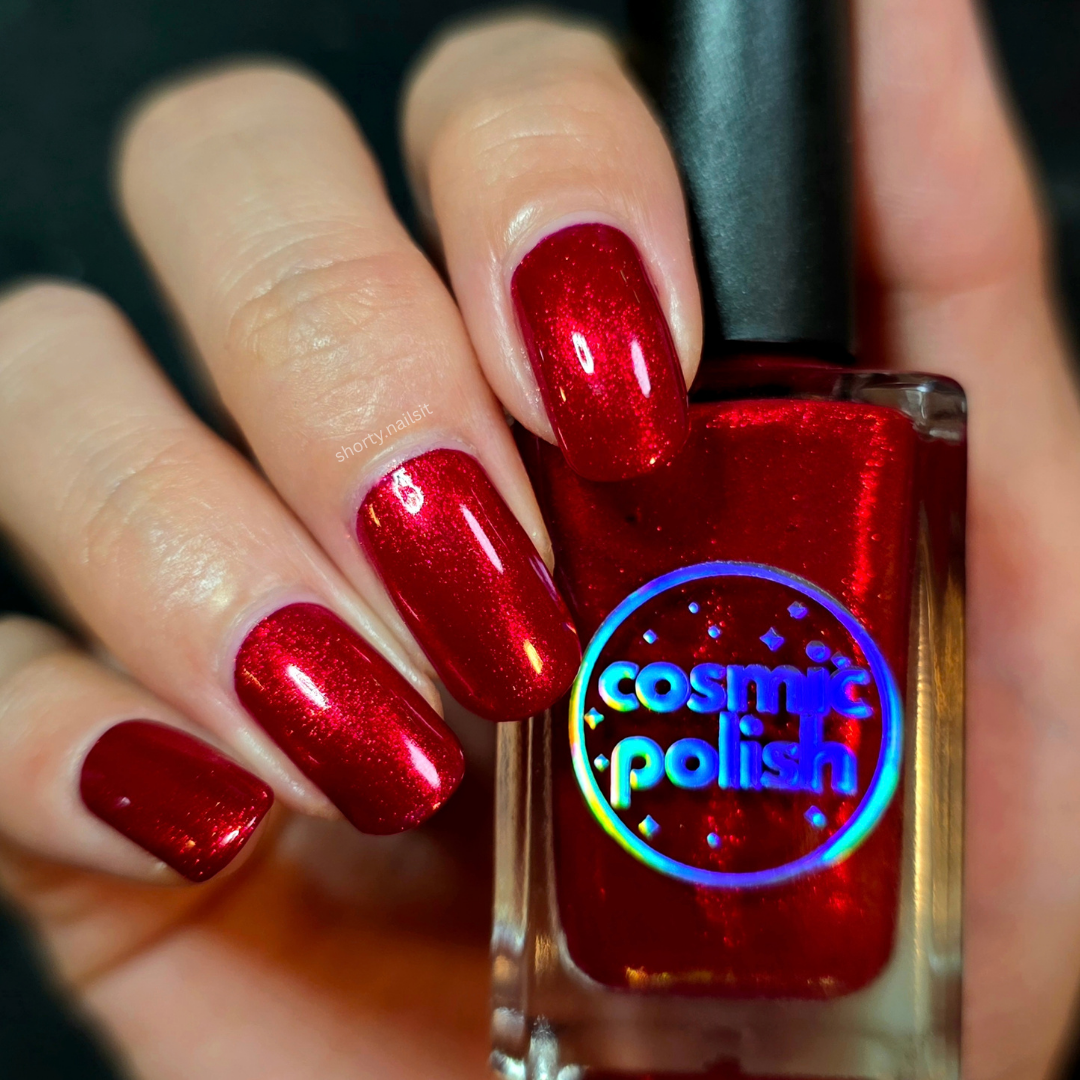 Ruby Remix nail polish by Cosmic Polish