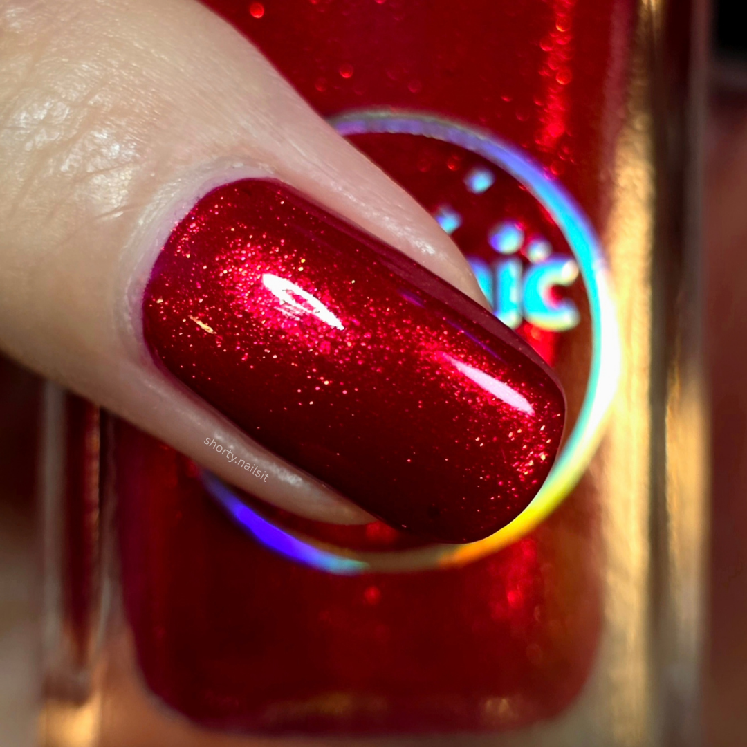 Ruby Remix nail polish by Cosmic Polish