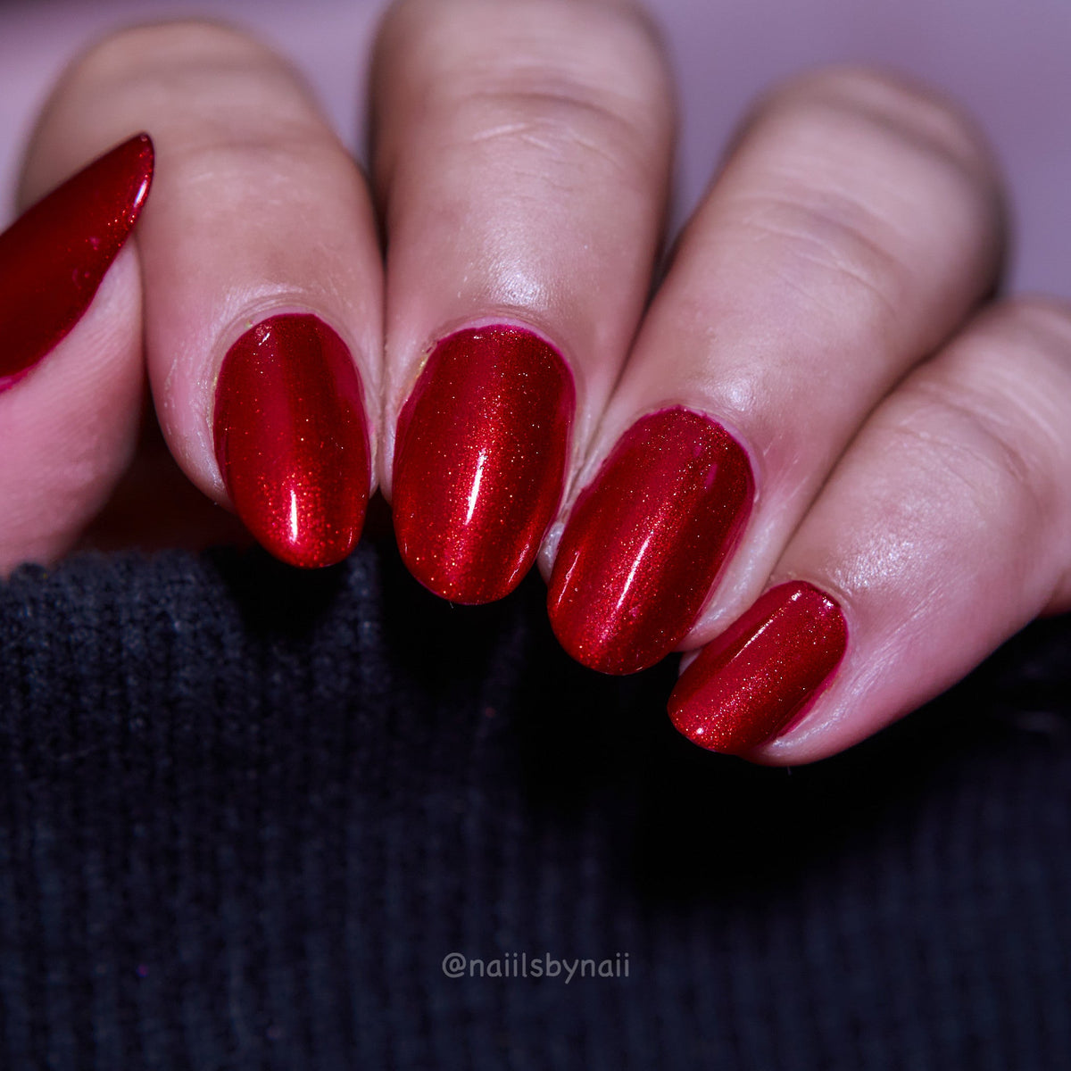 Ruby Remix nail polish by Cosmic Polish