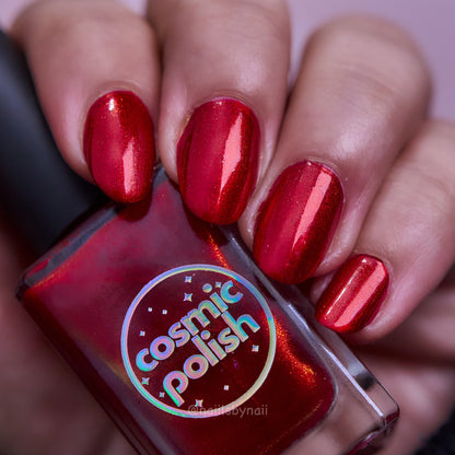 Ruby Remix nail polish by Cosmic Polish