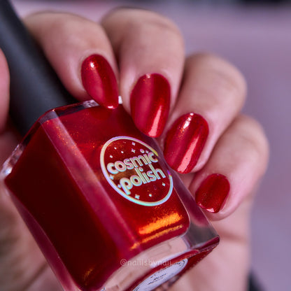 Ruby Remix nail polish by Cosmic Polish