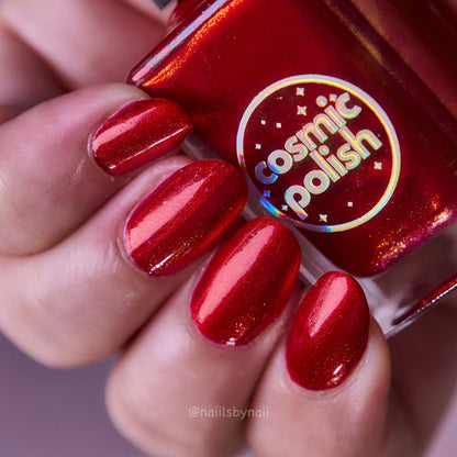 Ruby Remix nail polish by Cosmic Polish