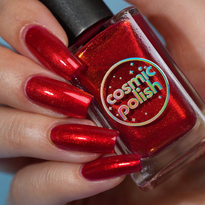 Ruby Remix nail polish by Cosmic Polish