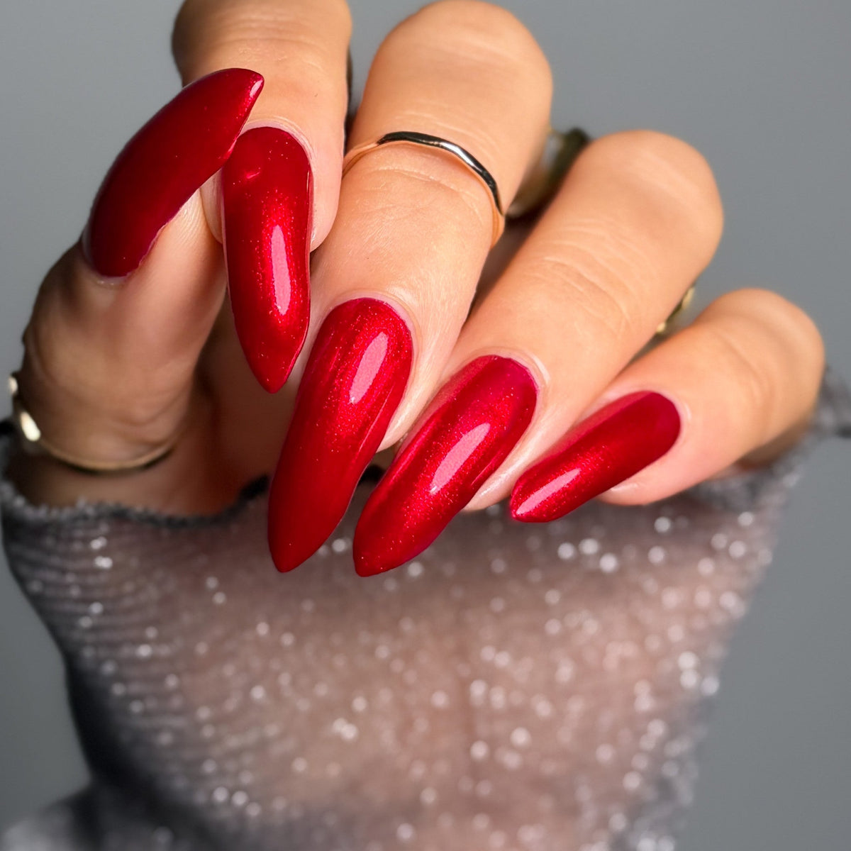 Ruby Remix nail polish by Cosmic Polish
