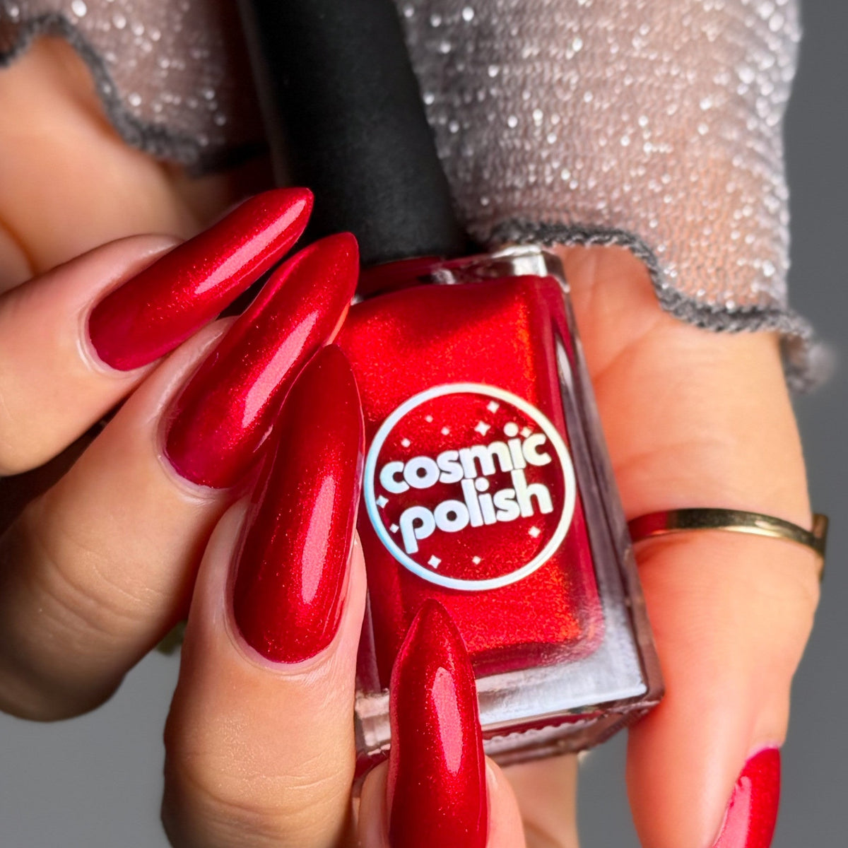 Ruby Remix nail polish by Cosmic Polish
