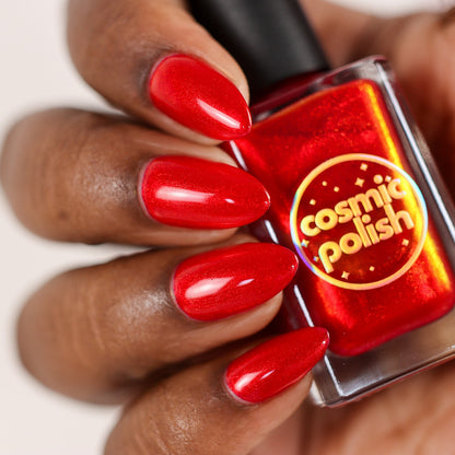 Ruby Remix nail polish by Cosmic Polish