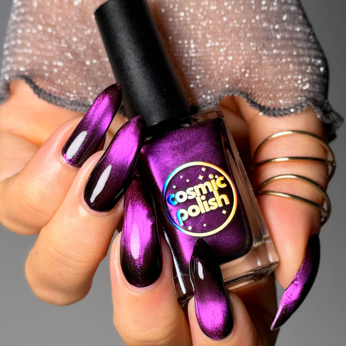 Star Garnet nail polish by Cosmic Polish