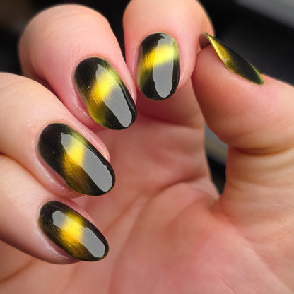 Tiger's Eye nail polish by Cosmic Polish