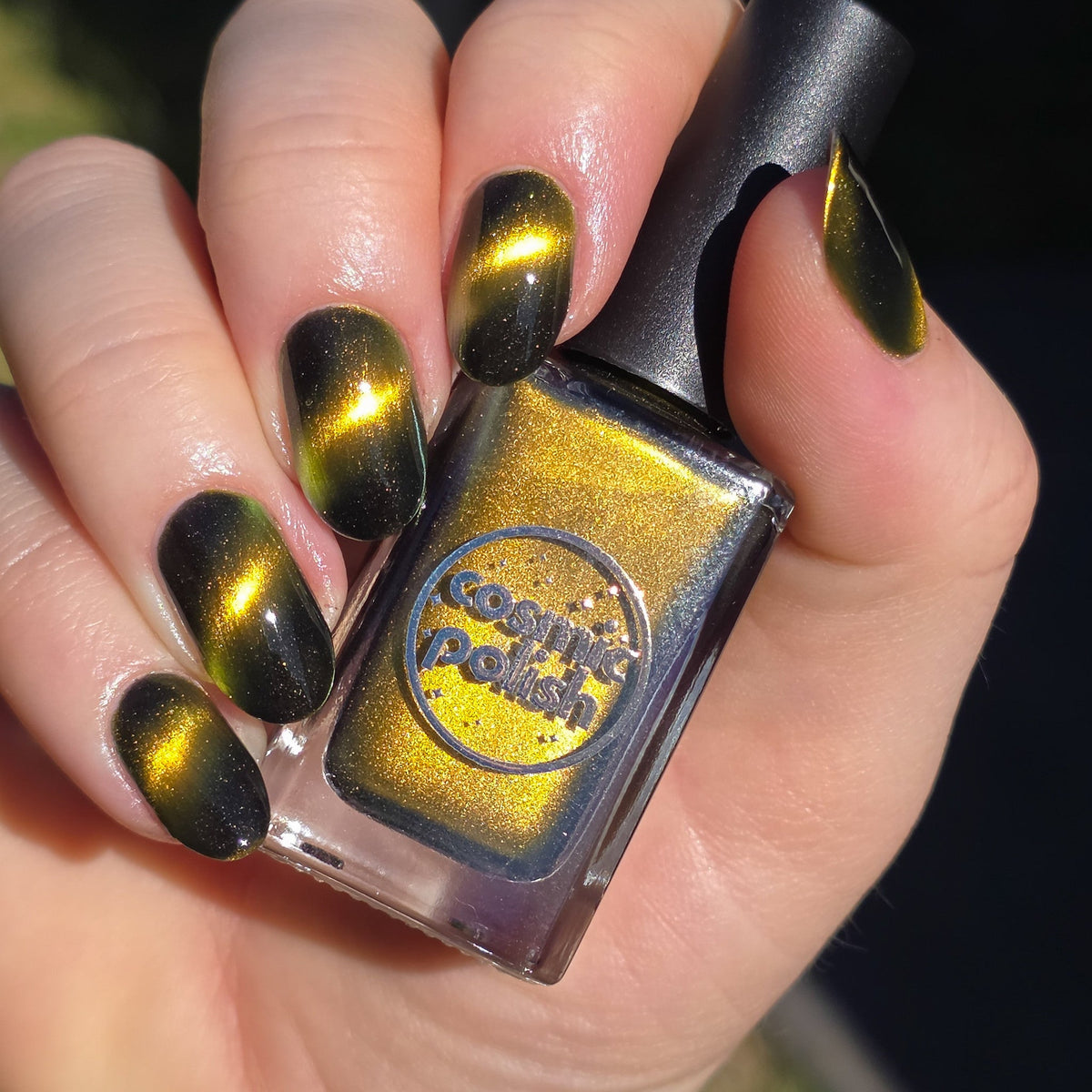 Tiger's Eye nail polish by Cosmic Polish