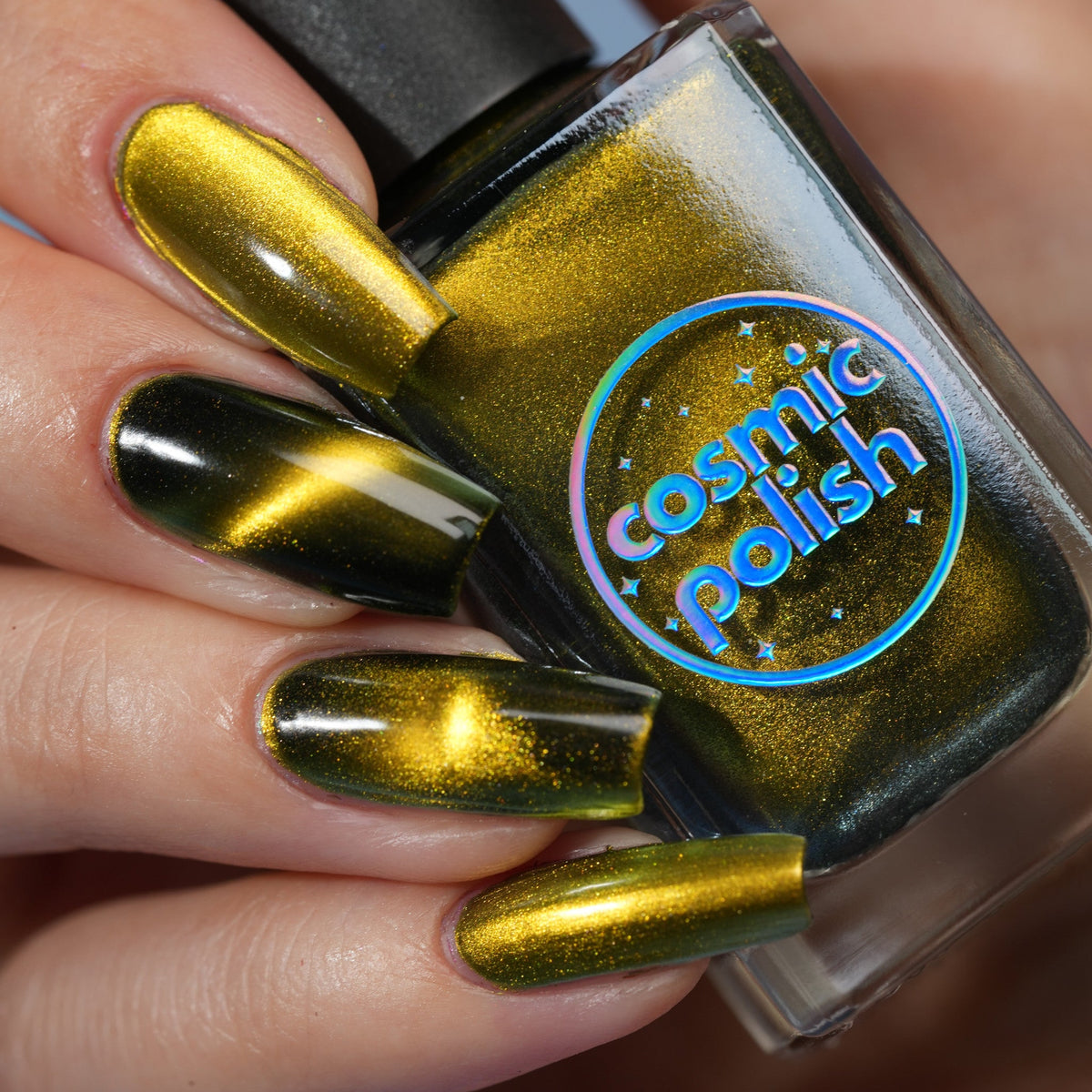 Tiger's Eye nail polish by Cosmic Polish