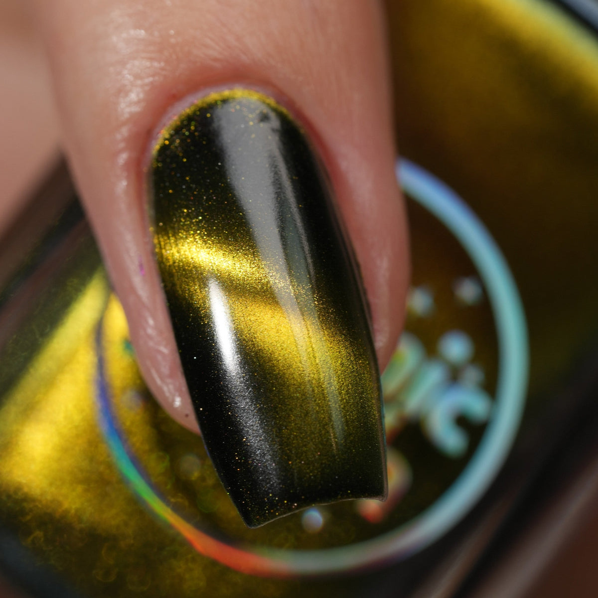 Tiger's Eye nail polish by Cosmic Polish