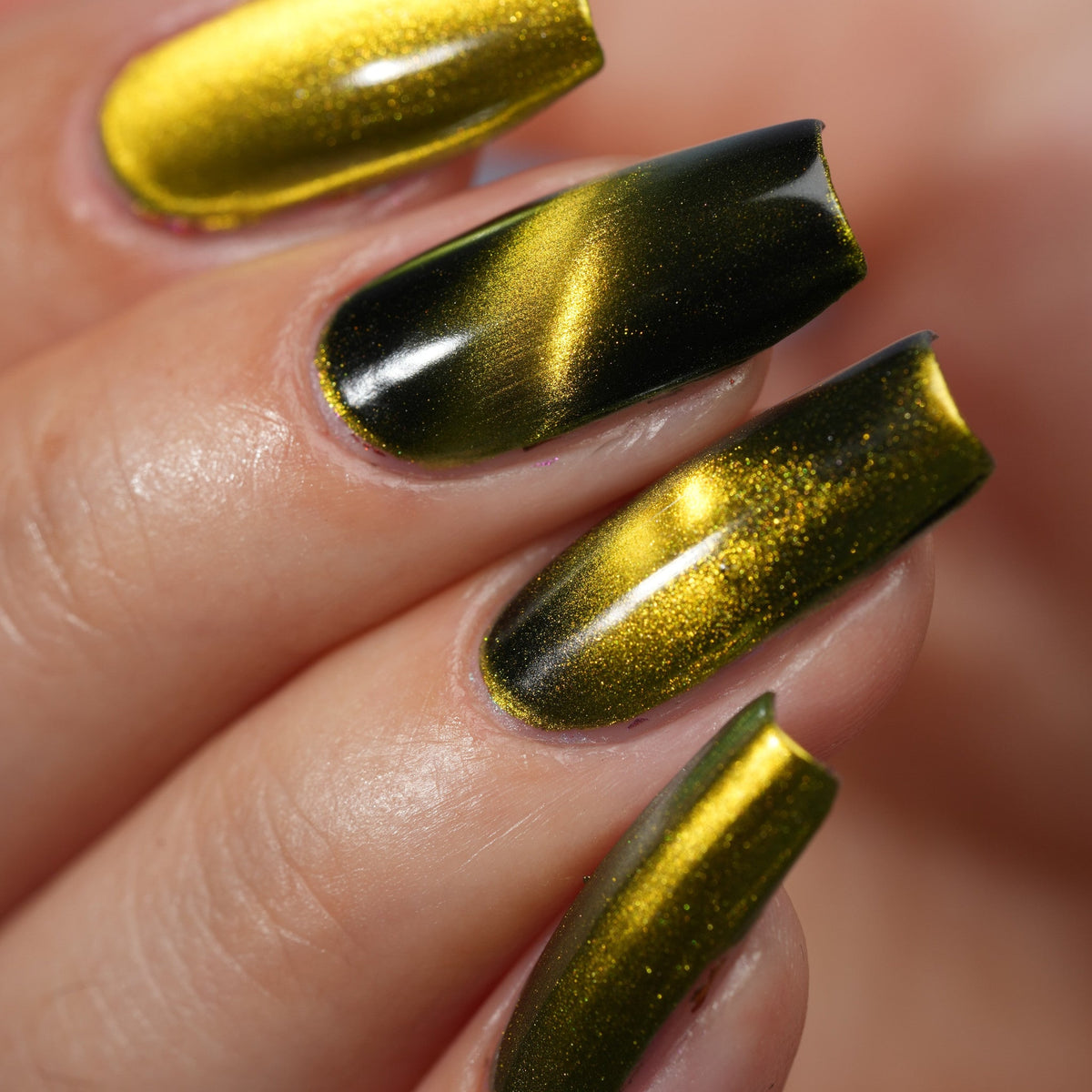Tiger's Eye nail polish by Cosmic Polish