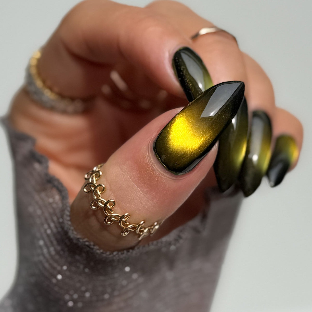 Tiger's Eye nail polish by Cosmic Polish